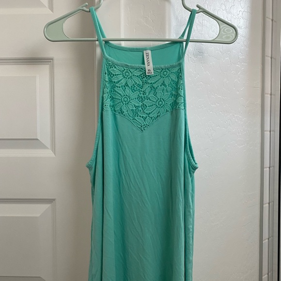 Lace front halter top - Picture 2 of 4